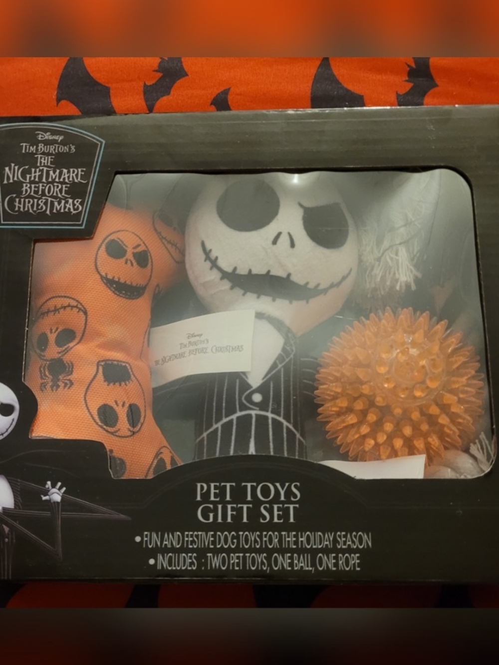 Jack Skellington Pet Toys Gift Set